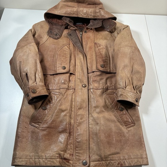 Vintage Wilson Adventure Bound Thinsulate Leather Bomber Flight Jacket Small